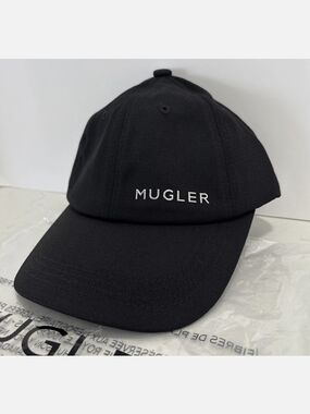 Mugler Black Baseball Cap